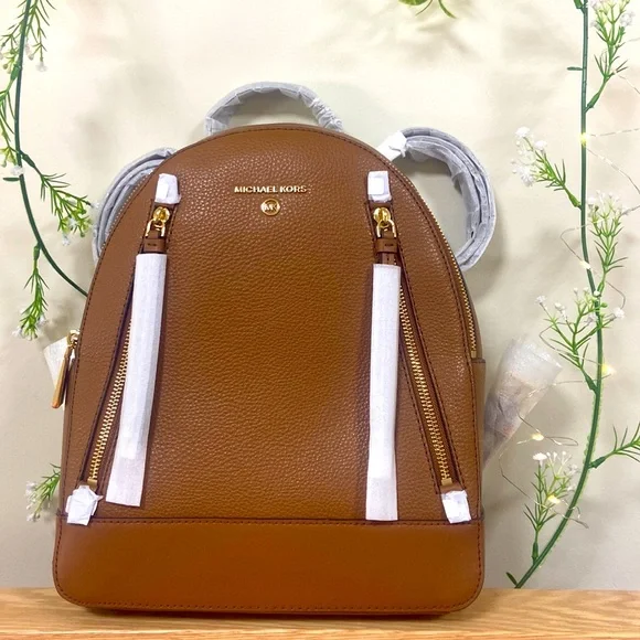 MICHAEL Michael Kors | Bags | Brown Small Medium Mk Backpack  display picture 3